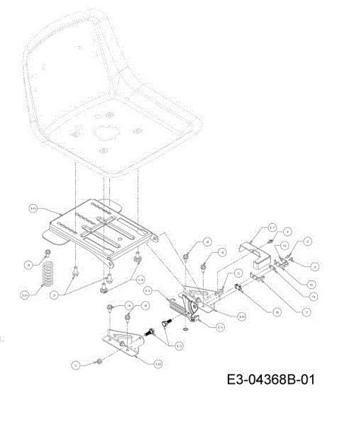 Seat support KROSSER 80/12,5 T Cat.2013 Garden tractor