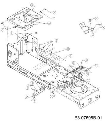 Frame TORNADO 95/11,5 T Cat.2013 Garden tractor