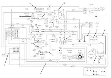 Electric diagram OM 92S/13H Cat.2013 Garden tractor