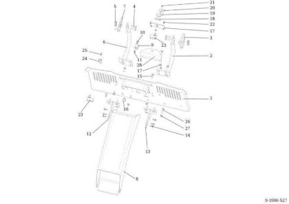 Chute and collector assy OM 92S/13H Cat.2013 Garden tractor