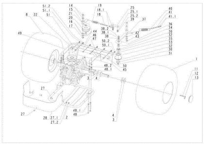 Rear axle APACHE 92 4x4 EVO Cat.2013 Garden tractor