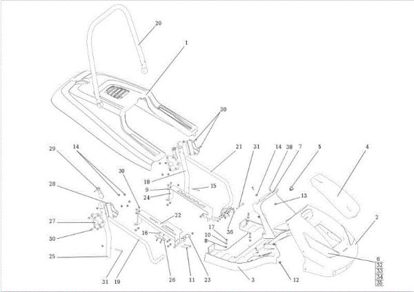 Hood (2/2) APACHE 92 4x4 EVO Cat.2013 Garden tractor