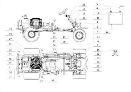 Electrical parts APACHE 92 4x4 EVO Cat.2013 Garden tractor