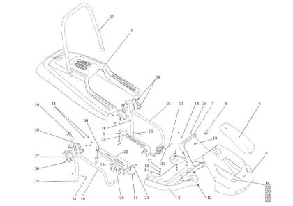 Hood (2/2) APACHE 92 EVO Cat.2014 Garden tractor