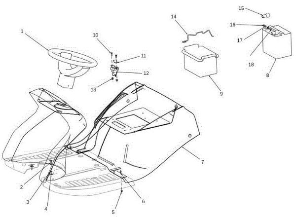 Body OM 106S/24H 4X4 France Cat.2014 Garden tractor