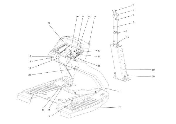 Dashboard OM 106S/24H 4X4 France Cat.2014 Garden tractor