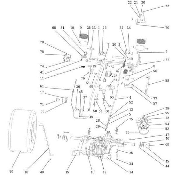 Transmission OM 106S/24H 4X4 France Cat.2014 Garden tractor