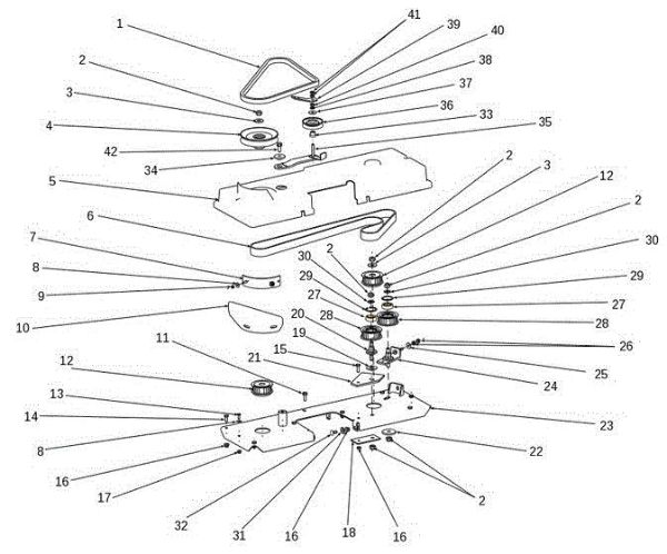 Mowing deck (2/2) OM 106S/24H 4X4 France Cat.2014 Garden tractor