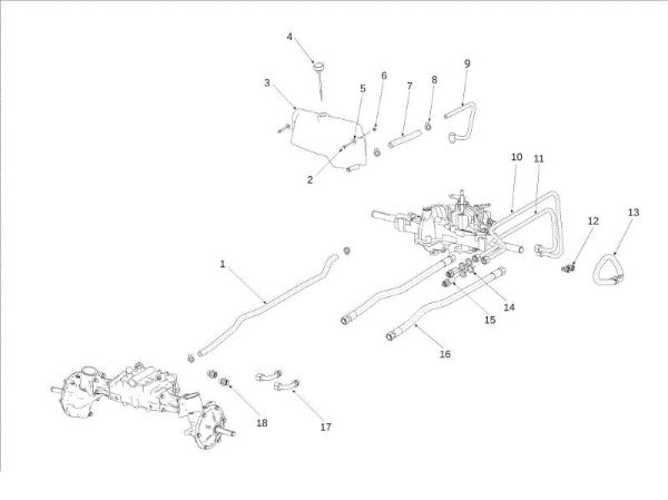 Hydraulic distribution OM 106S/24H 4X4 France Cat.2014 Garden tractor