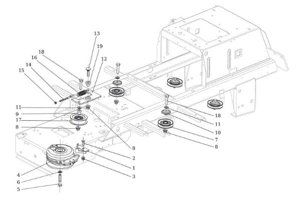 Clutch pulley OM 106S/15,5H Cat.2014 Garden tractor