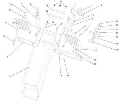 Chute and collector assy OM 106S/17,5H Cat.2014 Garden tractor