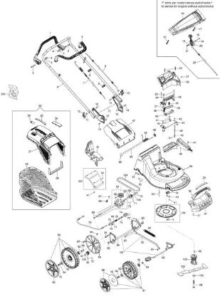 Illustrated parts list MAX 53 TH 190 ALLROAD ALUMINIUM Lawnmower
