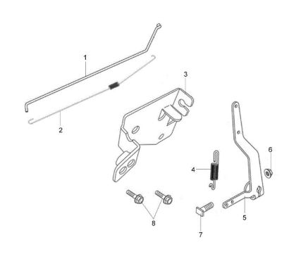 Control lever G 44 PK ESSENTIAL (K600 - AUTOCHOKE) Lawnmower