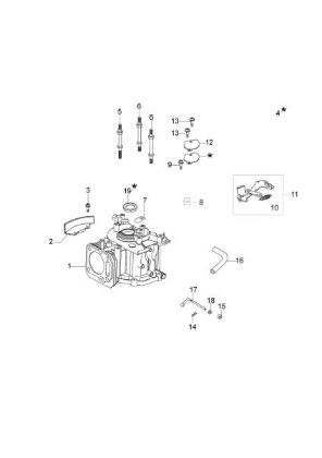Cylinder and crankcase G 48 TK COMFORT PLUS (K600) Lawnmower