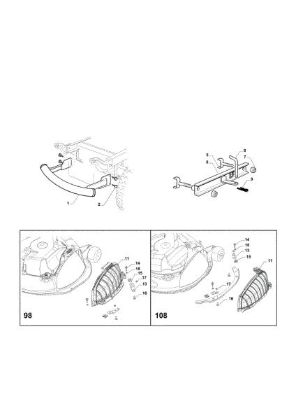 Optional on request OM 98L/14,5 K H Cat. 2015 Garden tractor