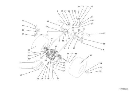 Transmission OM 92/13H Cat. 2015 Garden tractor