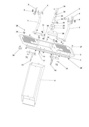 Chute and collector assy OM 106/18 H Cat. 2015 Garden tractor