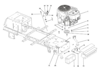 Engine OM 106/24 KH (K2400AVD V-Twin) Cat. 2015 Garden tractor