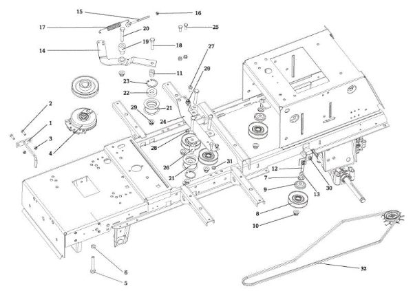 Pulley (clutch) OM 106/24 KH (K2400AVD V-Twin) Cat. 2015 Garden tractor
