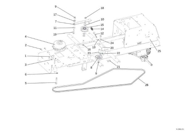 Clutch OM 107 L/17,5 H Cat. 2015 Garden tractor