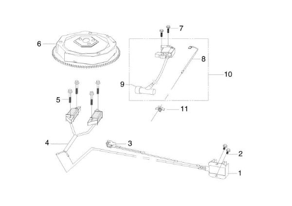 Flywheel OM 107 L/16 KH (K1600AVD) Cat. 2015 Garden tractor