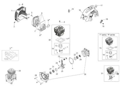 Engine BC 300 S Brushcutter