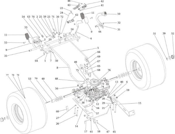 Transmission OM 106/18 H Cat. 2016 Garden tractor