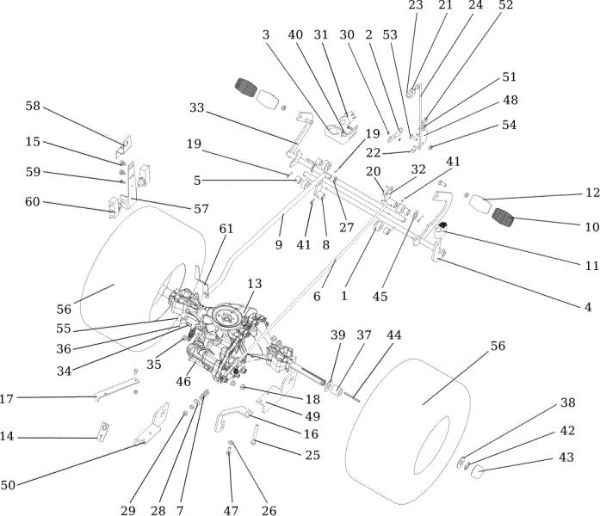 Transmission OM 107 L/16 KH (K1600AVD) Cat. 2016 Garden tractor