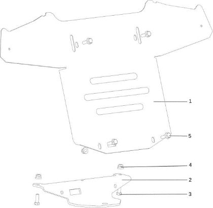 Hood (2/3) OM 107 L/24 KH (K2400AVD V-Twin) Cat. 2016 Garden tractor