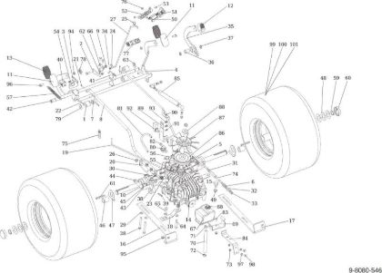 Transmission OM 124/24 KH (K2400AVD V-Twin) Cat. 2016 Garden tractor