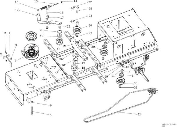 Pulley (clutch) OM 106/24 KH (K2400AVD V-Twin) 4X4 Cat. 2016 Garden tractor