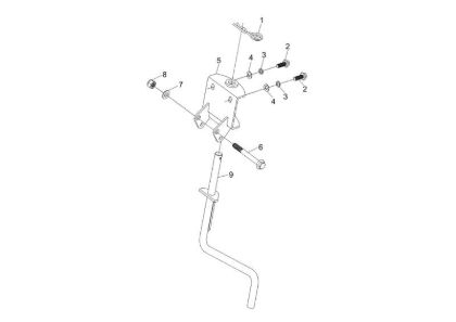Drag bar MH 197 RKS (K800 HC) Rotary tiller