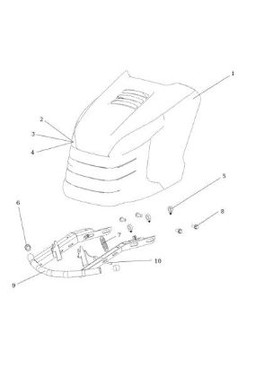 Hood (2/2) OM 124/22 H Cat. 2017 Garden tractor
