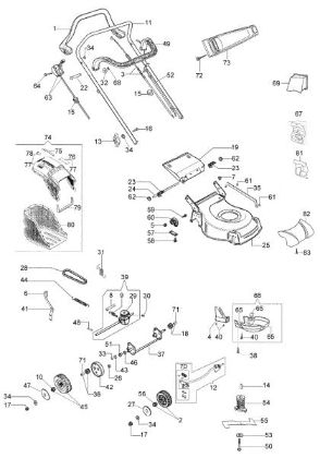 Complete illustrated parts list G 53 TK COMFORT PLUS (K650) (2018) Lawnmower