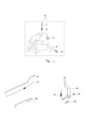 Control lever G 44 TK COMFORT PLUS (K600) (2018) Lawnmower