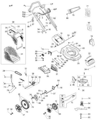 Illustrated parts list G 53 TK ALL ROAD PLUS 4 (K800) (2018) Lawnmower