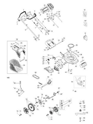 Illustrated parts list G 53 VK ALLROAD PLUS 4 (K800) (2018) Lawnmower