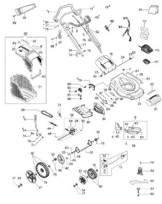 Complete illustrated parts list G 53 TBXE ALLROAD PLUS 4 (2018) Lawnmower