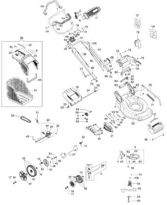 Illustrated parts list G 53 TK ALLROAD EXA 4 (K800) (2018) Lawnmower