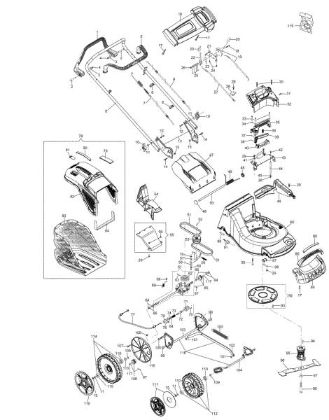 Illustrated parts list MAX 53 VBD ALLROAD ALUMINIUM (2018) Lawnmower