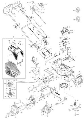 Illustrated parts list MAX 53 TK ALUMINIUM PRO (K800) (2018) Lawnmower