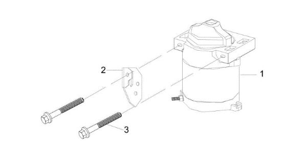 Starter lever OM 107 L/16 KH (K1600AVD) Cat. 2018 Garden tractor
