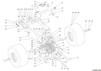 Transmission OM 124/24 KH (K2400AVD V-Twin) Cat. 2018 Garden tractor