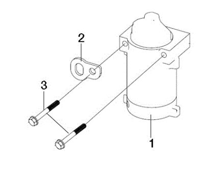 Starter lever OM 124/24 KH (K2400AVD V-Twin) Cat. 2018 Garden tractor
