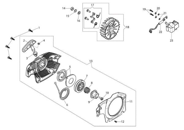 Ignition system GS 45 (Euro 1) Chainsaw