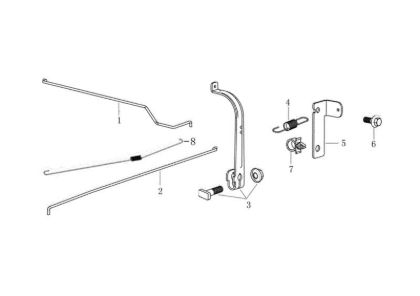 Control lever G 44 TK COMFORT PLUS (K605) EURO 5 Lawnmower
