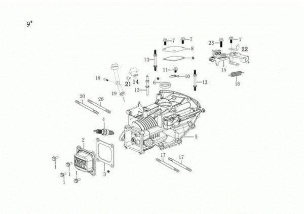 Crankcase G 48 TK ALLROAD PLUS 4 (K655) EURO 5 Lawnmower
