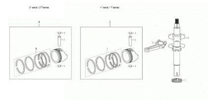 Shaft + piston G 48 TK ALLROAD PLUS 4 (K655) EURO 5 Lawnmower