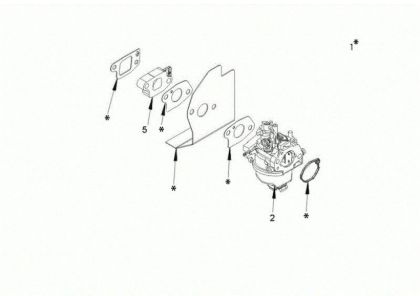 Carburetor MAX 53 PK ALLROAD ALUMINIUM (K805) EURO 5 Lawnmower
