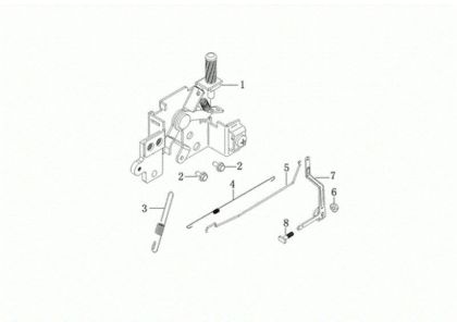 Control lever MAX 53 PK ALLROAD ALUMINIUM (K805) EURO 5 Lawnmower